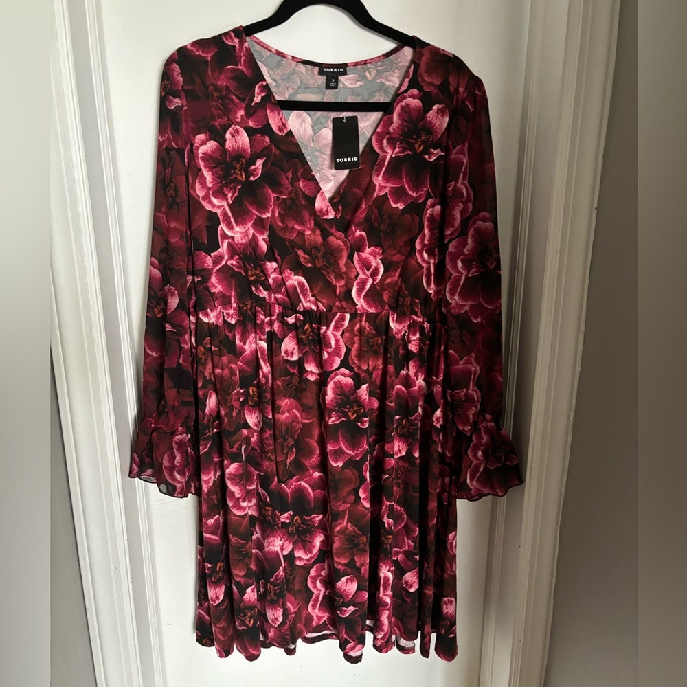 Torrid Floral Babydoll Dress